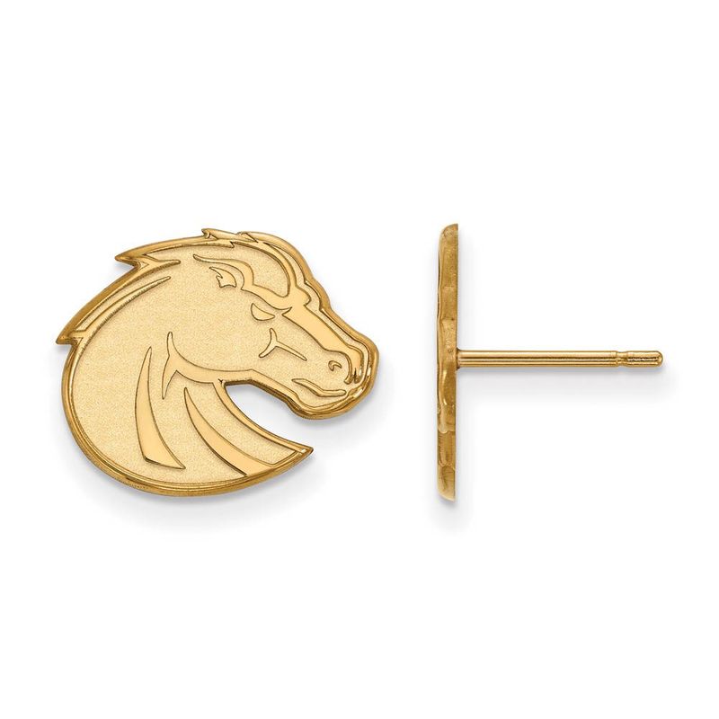 10k Yellow Gold Boise State University Small Post Earrings